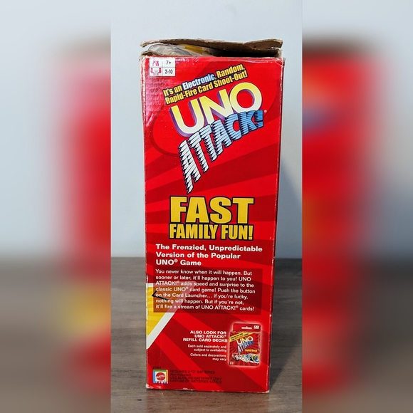 2005 Mattel UNO Attack Game Electronic Card Launcher & Sound Alert Family Fun - Picture 8 of 10